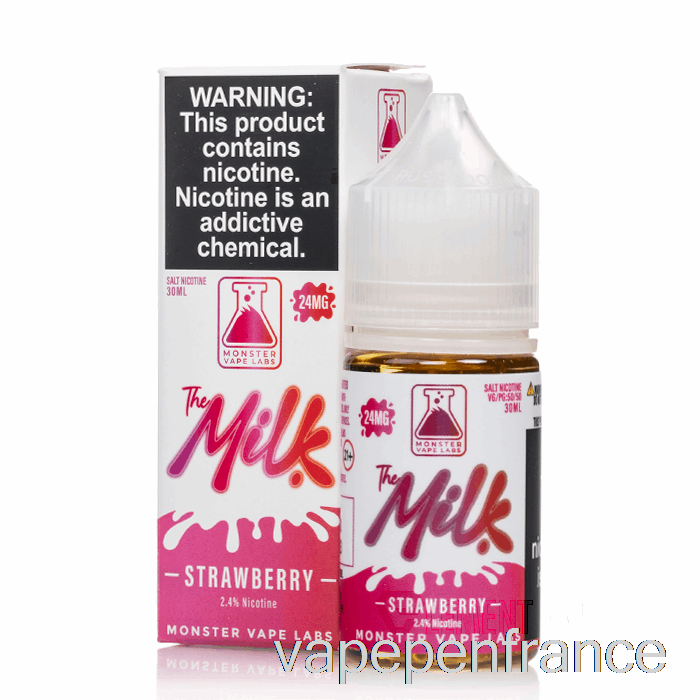 Fraise - Les Sels De Lait - 30ml 24mg Stylo Vape